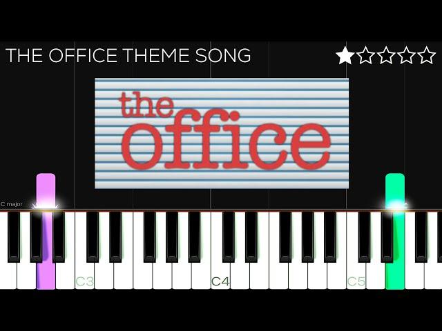 The Office Theme Song | EASY Piano Tutorial