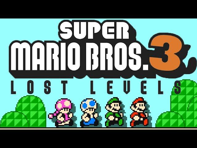 Super Mario Bros 3 Lost Levels - Complete Walkthrough (Super Mario Maker 2 Super World)