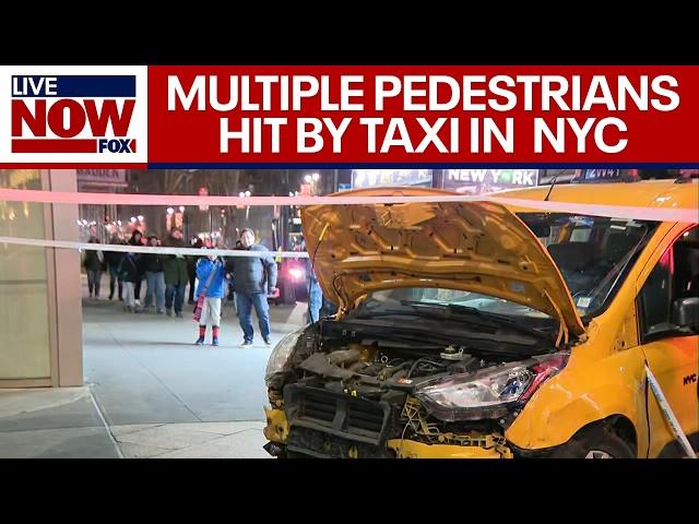 BREAKING: Taxi hits multiple pedestrians in NYC on Christmas day | LiveNOW from FOX