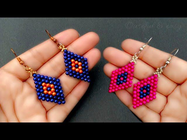 Beads Jewelry Making For Beginners//Earrings Making//Handmade Jewelry// Useful & Easy