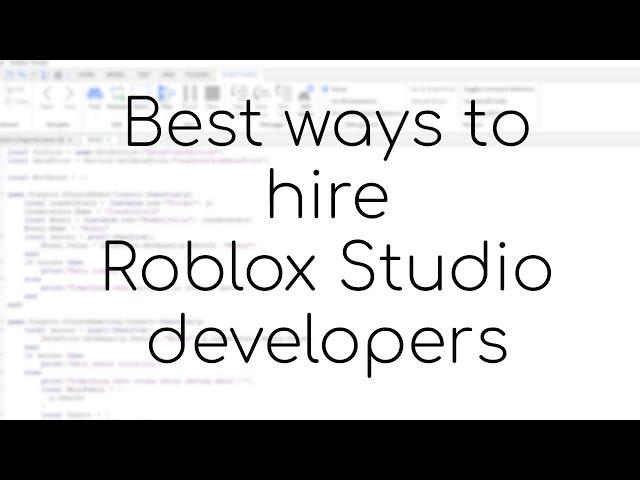3 Best ways to hire roblox devs