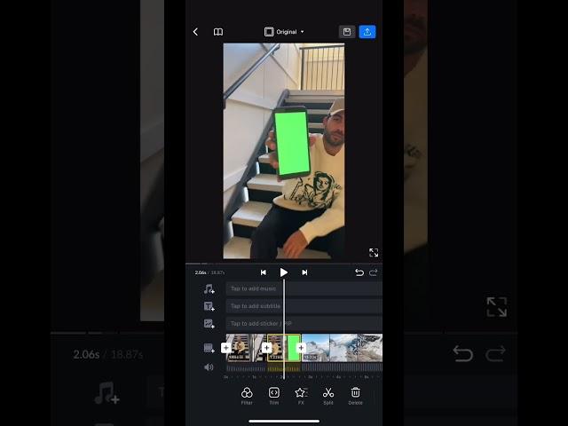 Free edit tutorial on how to do this phone green screen edit 