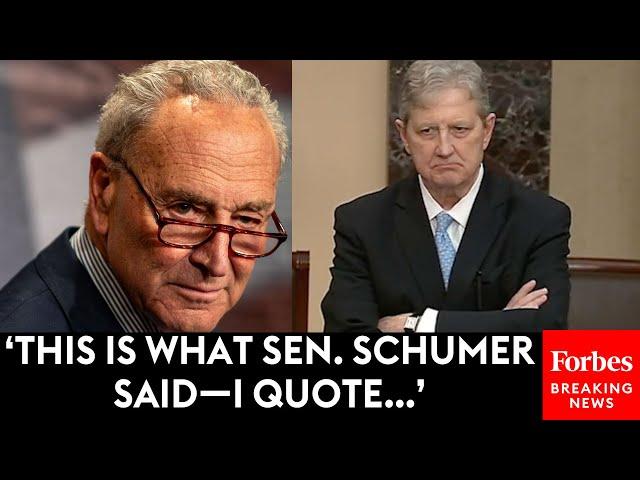 John Kennedy Quotes Schumer's Own Words To Rebut Democrats' Calls For Supreme Court Ethics Bill