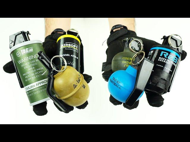 Testing Every Single TAGiNN Airsoft Grenade