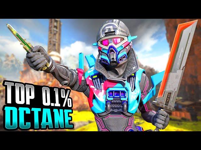 SOLO TOP 0.1% OCTANE HUNTING FULL SQUADS WAS AMAZING (Apex Legends Gameplay)