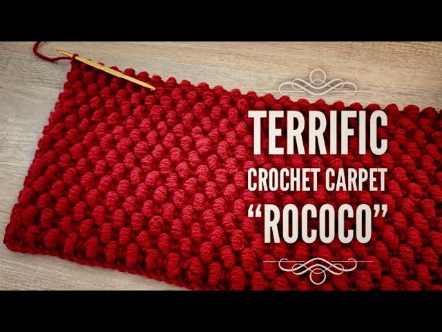 ПОТРЯСАЮЩИЙ КОВЕР КРЮЧКОМ  "ROCOCO"  ВЯЖЕМ ИЗ ОСТАТКОВ ПРЯЖИ!!!  / HOW TO CROCHET A CARPET