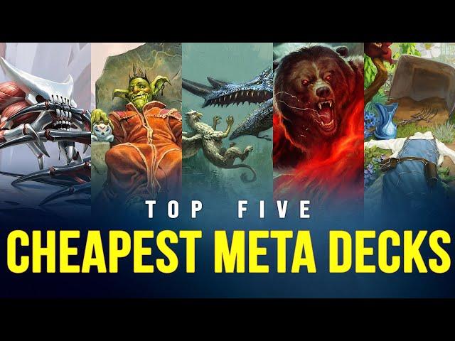 SMASH Your FNM | TOP 5 CHEAPEST MTG Competitive Standard Meta Decks