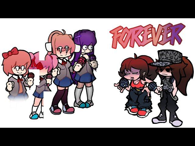 FNF Forever, But it's The Dokis Vs. The GFs (haha get it) | FNF 17 Bucks Fan Song (But Tactie Sings)