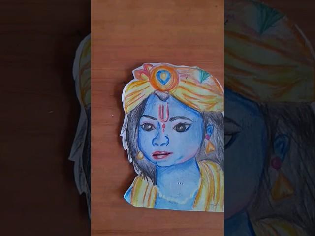 krishna ji drawing #shorts #drawing #rk