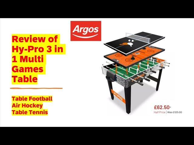 Review of Hy-Pro 3 in 1 Multi Games Table | Price , Value, Money?