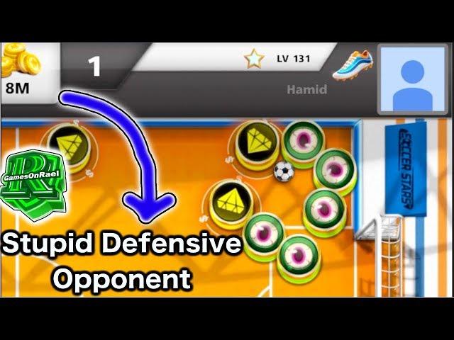 SOCCER STARS 8M How TO WIN Tips And Tricks Goals - Rael VS Stupid Defensive Opponent