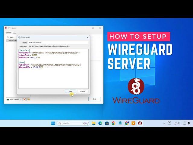 Install and Configure WireGuard VPN Server on Windows PC