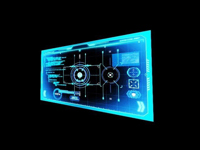 Iron Man Hud Board Robotic Hologram Black Screen Jarvis Sci for your Video Effect - Part 3