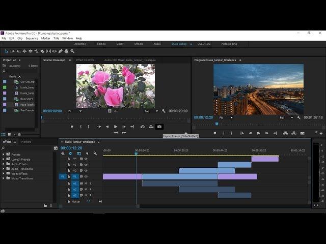 [Hướng dẫn] Bài 1: Làm quen giao diện Adobe Premiere Pro CC 2015