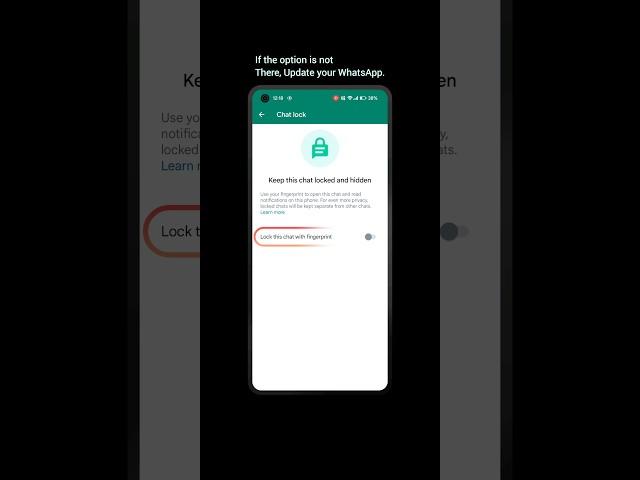 How to Lock your personal Chats in WhatsApp | #whatsapp