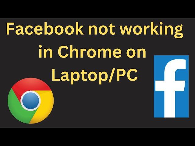 How to fix Facebook is Not Working chrome Browser on Laptop/Pc | Facebook Not open in Pc fix Problem