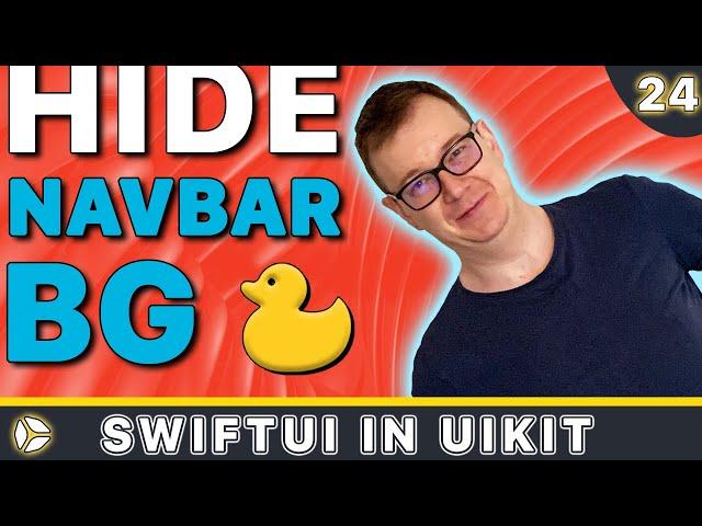 Swift Navigation - Hide Nav Bar Background