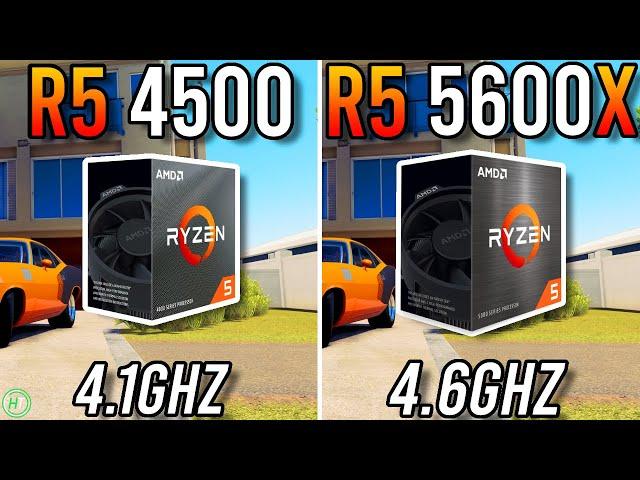 Ryzen 5 4500 vs Ryzen 5 5600X - Tested in 2023