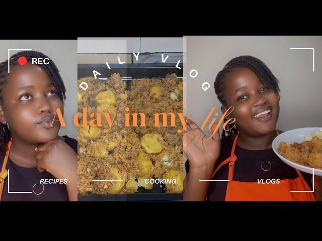 COOK WITH ME SOLO DINNER //daily vlog//Vanessa Atieno