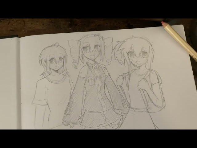 Drawing Kasane Teto (sketch) + voice reveal-ish?