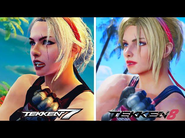 Lidia Sobieska - Tekken 7 vs Tekken 8 Graphics & Animations Comparison