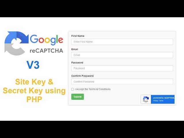 Google reCAPTCHA V3 || Google reCAPTCHA V3 integration in PHP