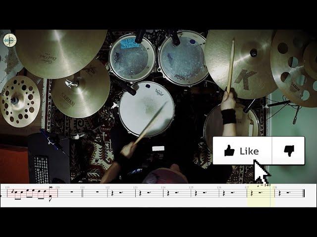 Three Days Grace - Never Too Late (Drum cover with tablatures)