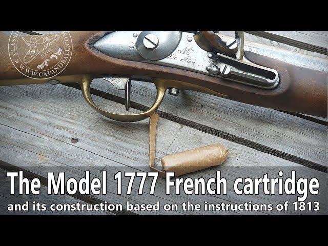 The cartidge of the French M1777 light cavalry carbine