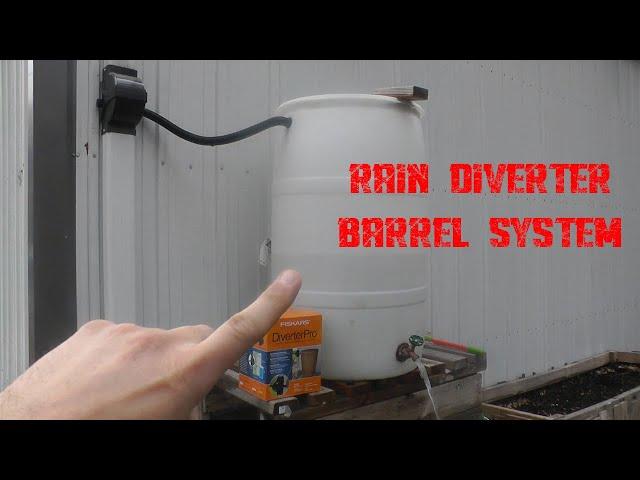 Rain Diverter/Barrel System