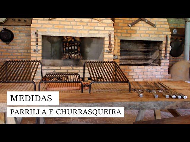 MEDIDAS DA PARRILLA E CHURRASQUEIRA