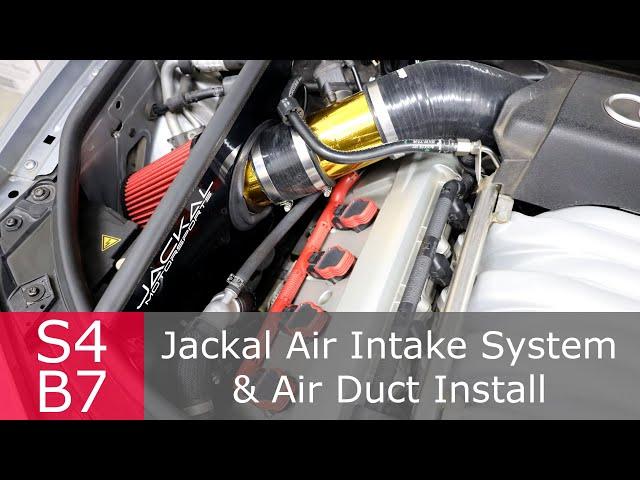 Installing a Cold & Gold Jackal Motorsports Air Intake | Audi S4 B6 B7 | Redemption Series Part 3