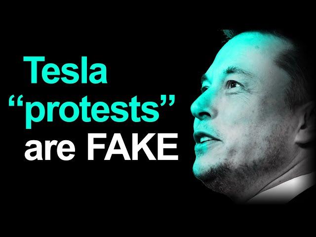 PROOF! Fake Tesla “Protests” Exposed: It’s A Giant SCAM!