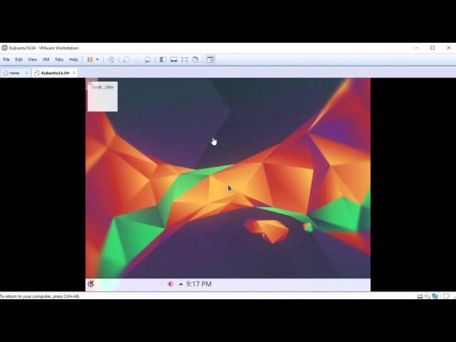 How to Install Kubuntu 16 04 LTS + Open VM Tools in VMware Workstation Player