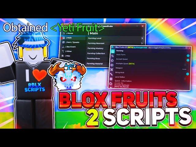 Using 2 BEST Blox Fruits Scripts with Auto Farm, Aimbot, Devil Fruit Sniper & More for NEW Update