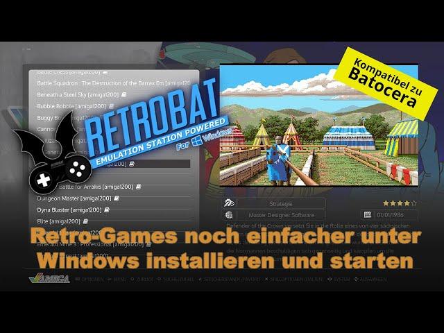 Retro-Games noch komfortabler unter Windows dank RetroBats EmulationStation und RetroArch [Tutorial]