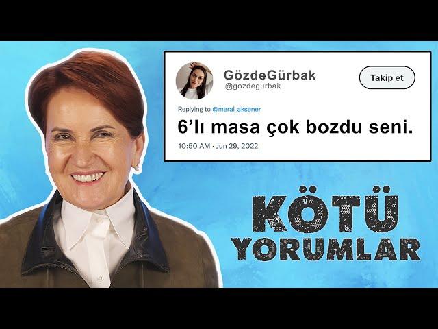 MERAL AKŞENER KENDİSİNE GELEN KÖTÜ YORUMLARI OKUYOR!