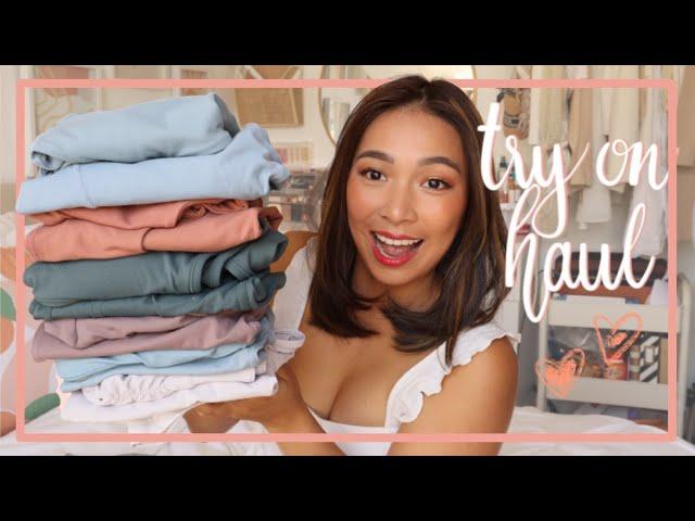 shopee activewear try-on haul | philippines