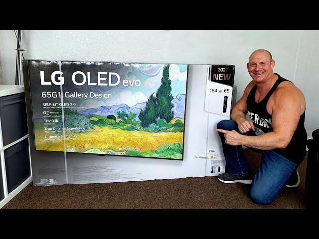 2021 65" LG G1 OLED, unboxing,setup & demo