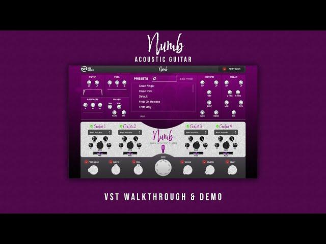 Numb - Dark Acoustic Guitar VST Plugin (Walkthrough & Demo)