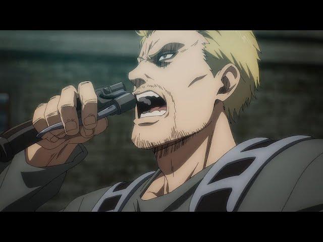 Annie and Reiner Transformation but with OST Splinter Wolf