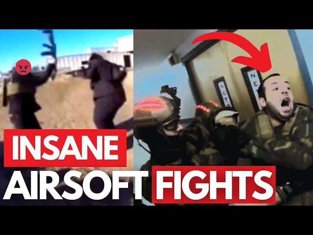 Airsofter gets PUNCHED in the FACE! Insane Airsoft FIGHTS, RAGE MOMENTS, AND CHEATERS!! Part 1