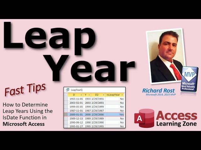 How to Determine Leap Years Using the IsDate Function in Microsoft Access