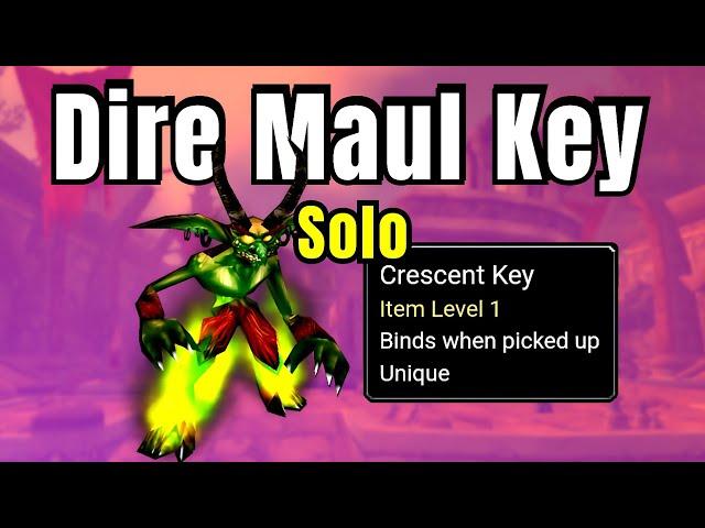 Dire Maul North Key Hunter Solo | WoW Classic SoD