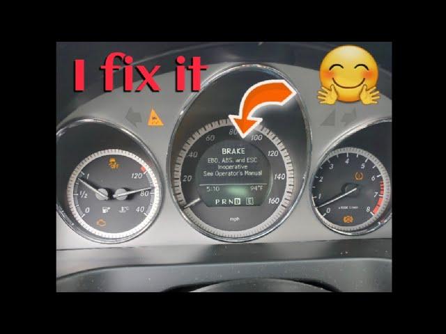 How to fix ABS light on 2008 to 2014 Mercedes c300