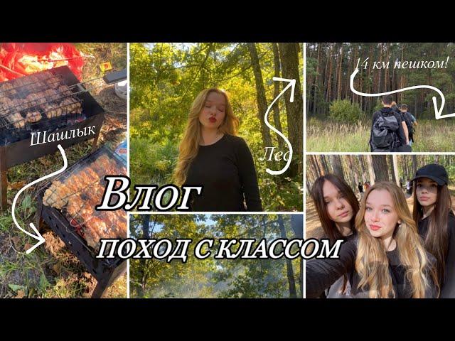 ВЛОГ/ Поход с классом. 14км пешком, поезд, лес