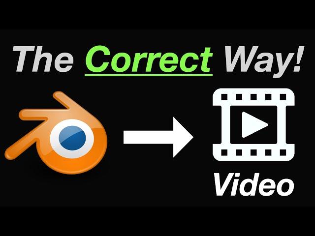 How to EXPORT ANIMATIONS in Blender CORRECTLY and WHY