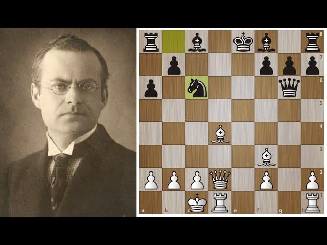 Арон Нимцович ЖЕРТВУЕТ две фигуры и ФЕРЗЯ в ДЕБЮТЕ! Шахматы.
