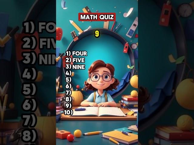 How many answer you gave right math quiz ? #math #quiztime  #mathquiz