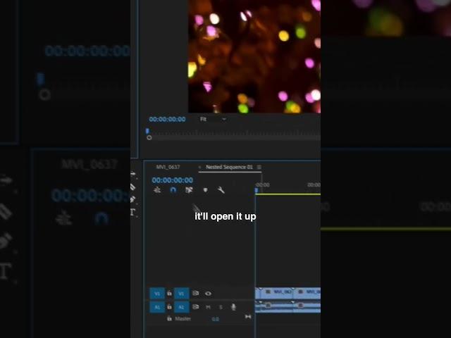 How to UNNEST a sequence in Adobe Premiere Pro CC Tutorial