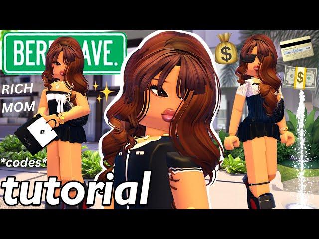 Realistic RICH MOM Tutorial & Outfit Codes For Berry Avenue!